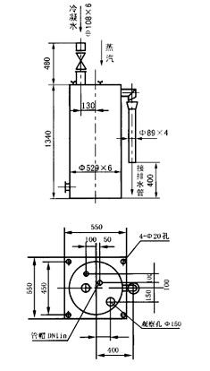 JD-1PS-20型煤气管道单管二室冷凝水排水器